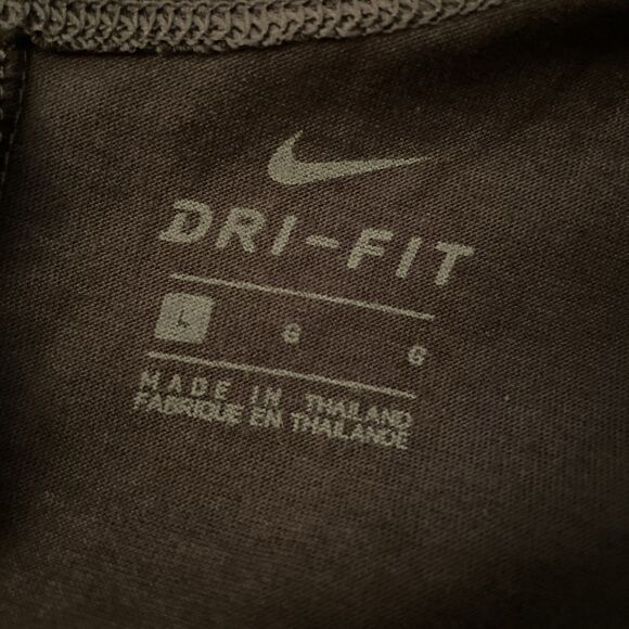 Nike Dri-Fit Sleeveless Shirt Women's L Gray New W/ Tags Mesh Open Back Train - Picture 11 of 11